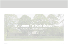 Tablet Screenshot of parkschoolonline.com